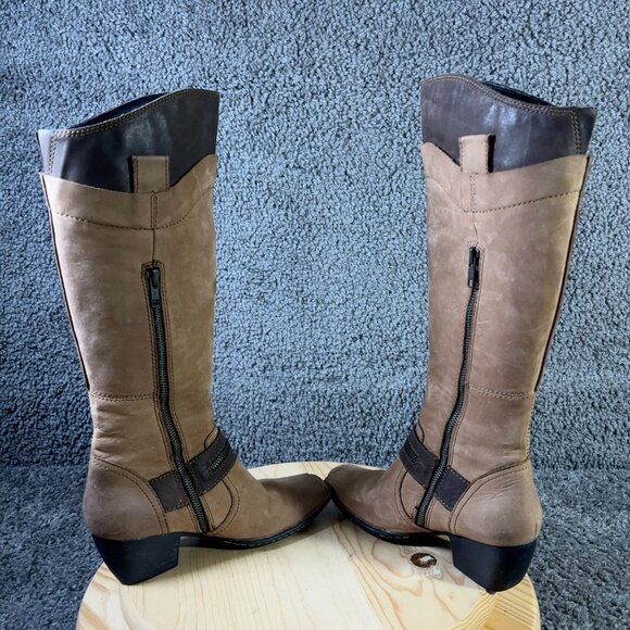 Born Riding Boots Nenna Womens Sz 6.5 Leather Brown Harness Knee High Equestrian - Picture 5 of 10